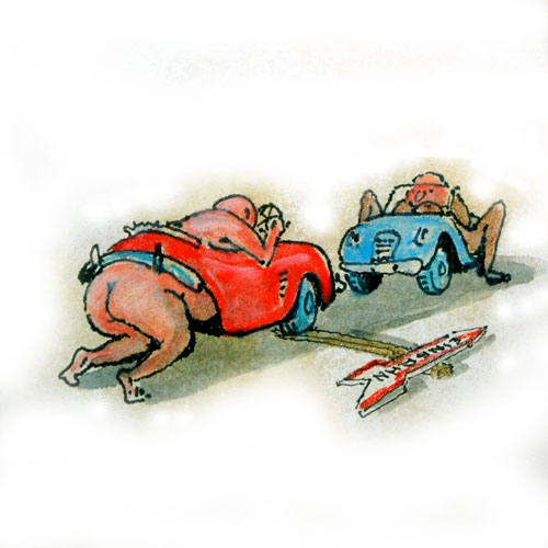 Zurück - Back - En arrière:  Cartoon
